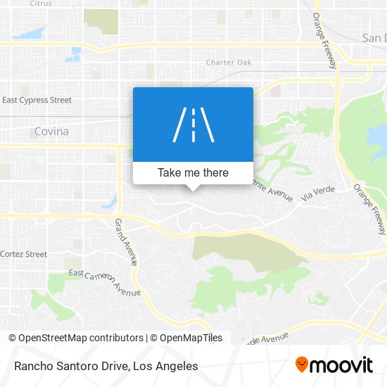Rancho Santoro Drive map
