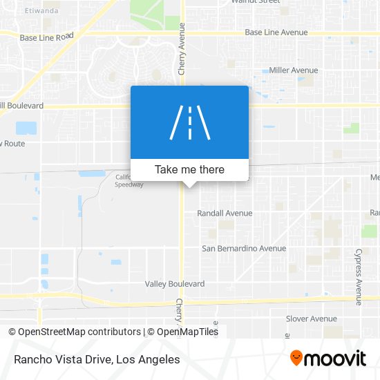Rancho Vista Drive map