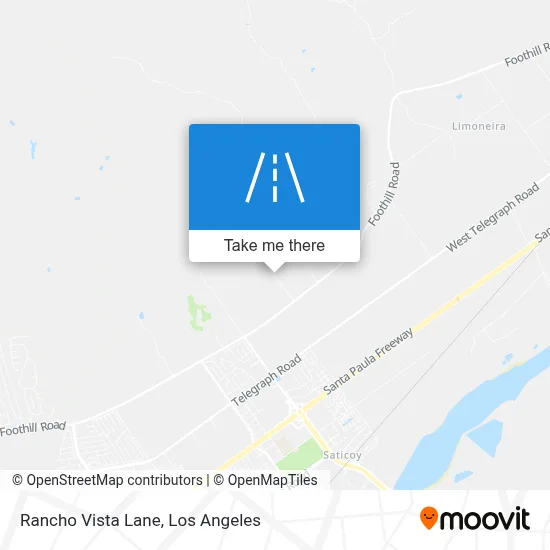 Rancho Vista Lane map