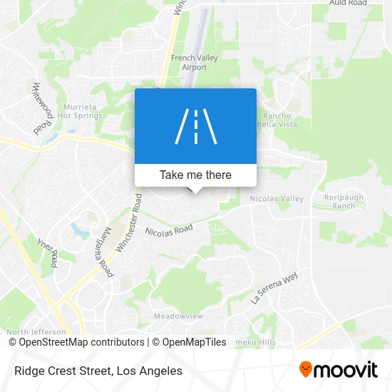 Ridge Crest Street map