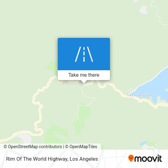 Rim Of The World Highway map