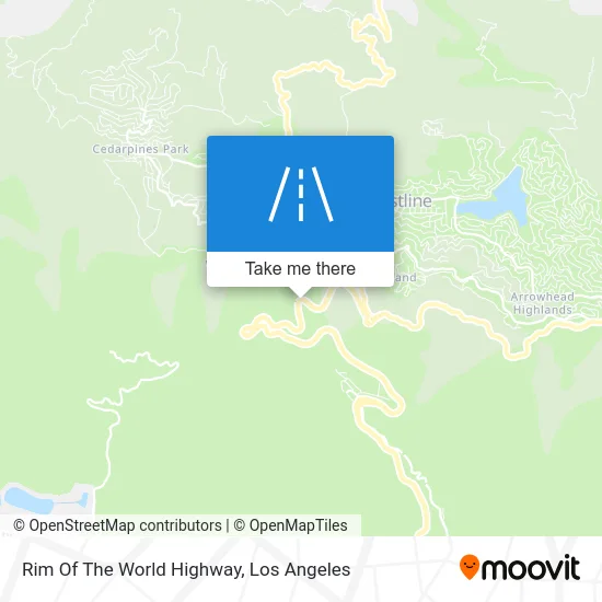 Rim Of The World Highway map