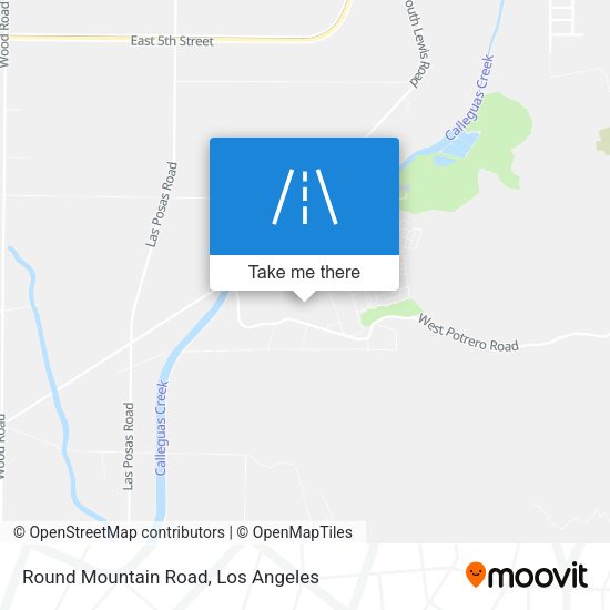 Round Mountain Road map