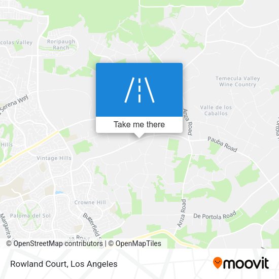 Mapa de Rowland Court