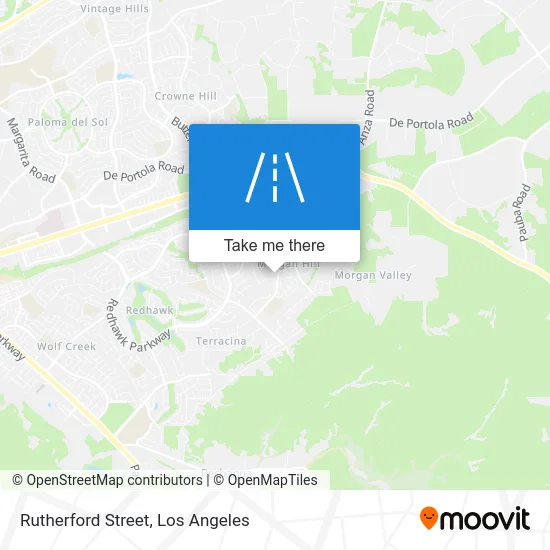 Rutherford Street map