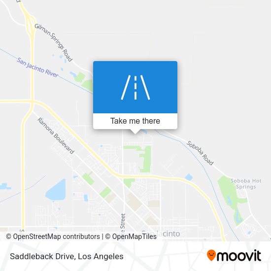 Saddleback Drive map