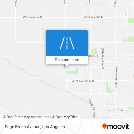 Sage Brush Avenue map