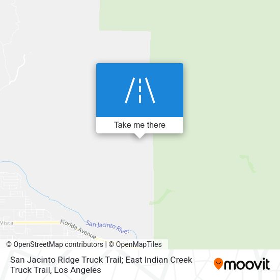Mapa de San Jacinto Ridge Truck Trail; East Indian Creek Truck Trail