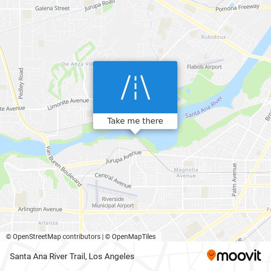 Santa Ana River Trail map