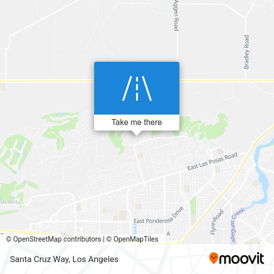 Mapa de Santa Cruz Way