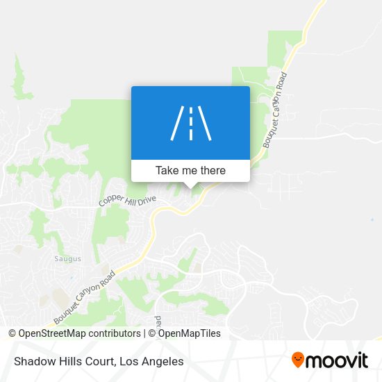 Mapa de Shadow Hills Court