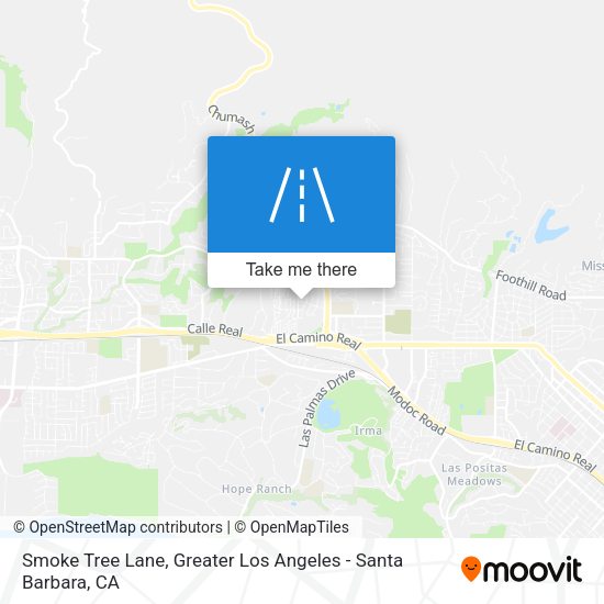 Mapa de Smoke Tree Lane