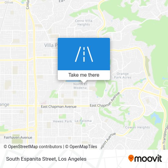 South Espanita Street map