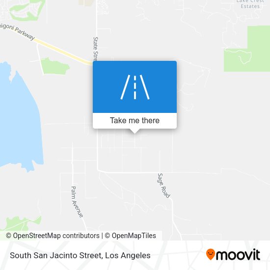 Mapa de South San Jacinto Street