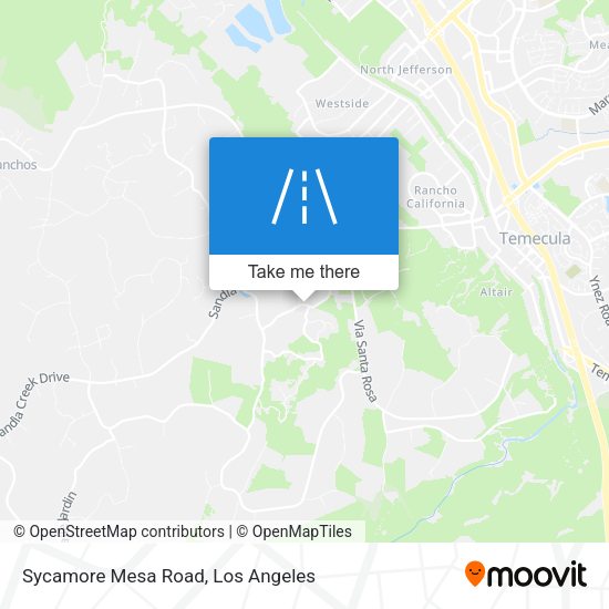 Mapa de Sycamore Mesa Road