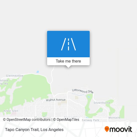 Mapa de Tapo Canyon Trail