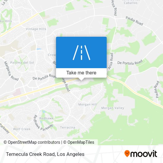 Temecula Creek Road map