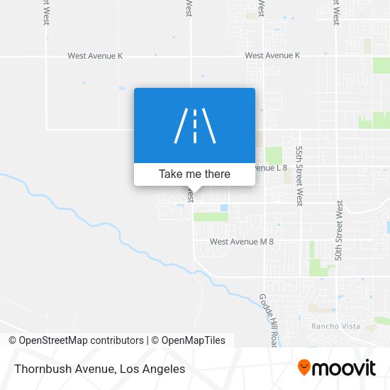 Thornbush Avenue map