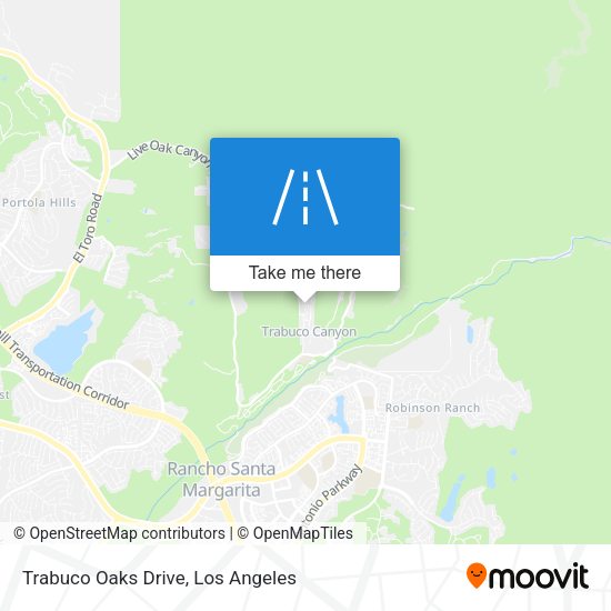 Trabuco Oaks Drive map
