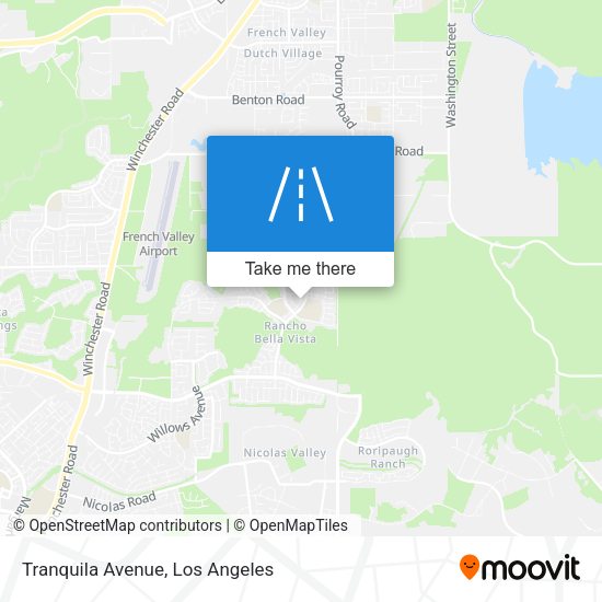 Tranquila Avenue map