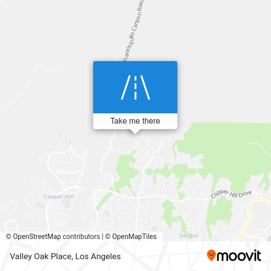 Valley Oak Place map