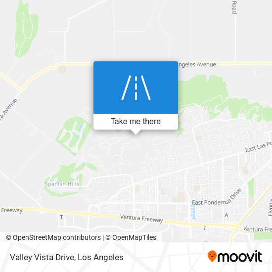 Valley Vista Drive map
