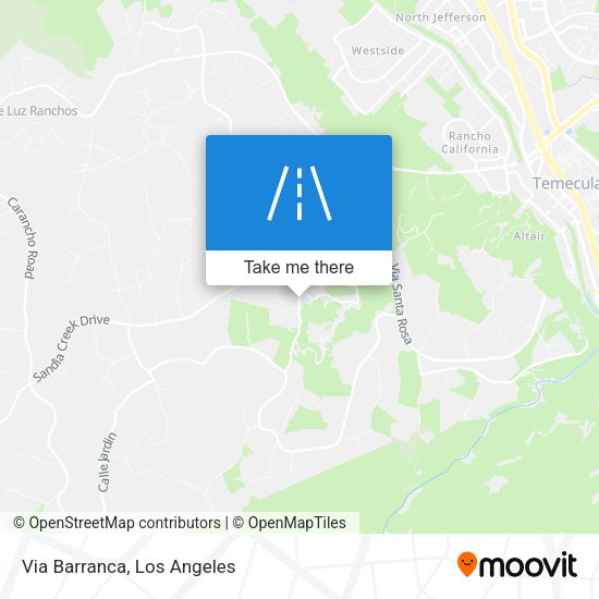 Mapa de Via Barranca