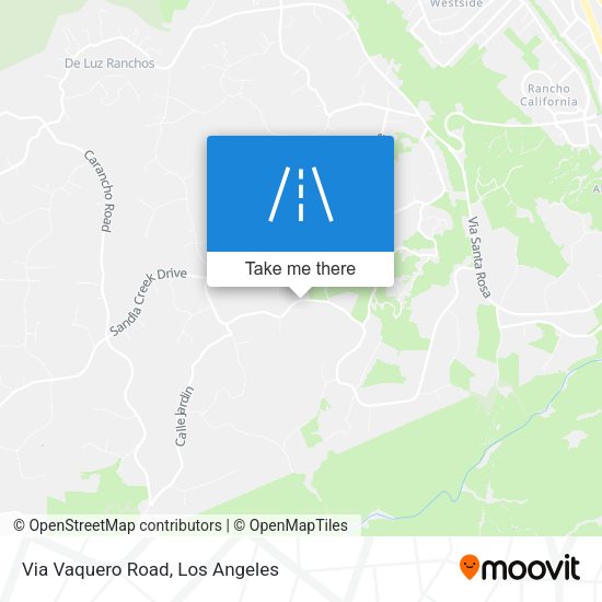 Via Vaquero Road map