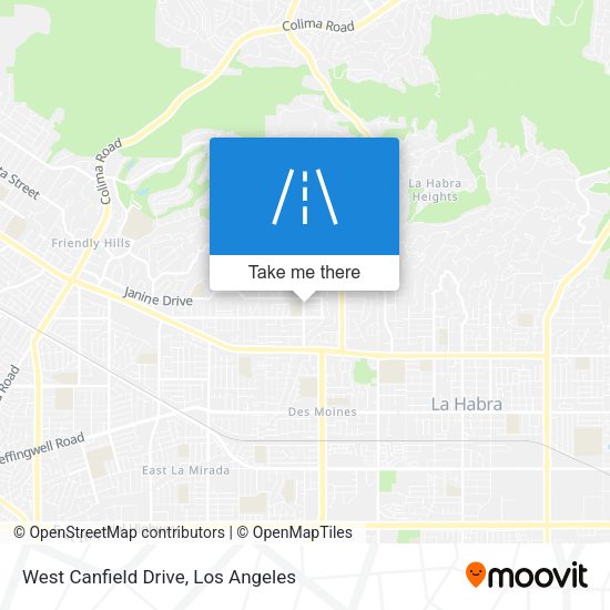 Mapa de West Canfield Drive