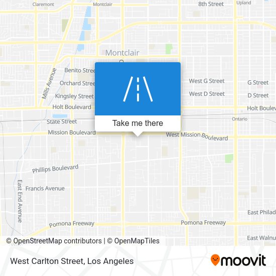 West Carlton Street map