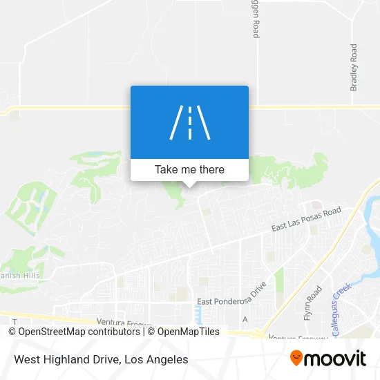 West Highland Drive map