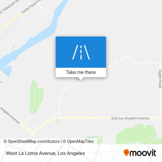 West La Loma Avenue map