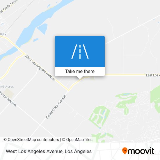 West Los Angeles Avenue map