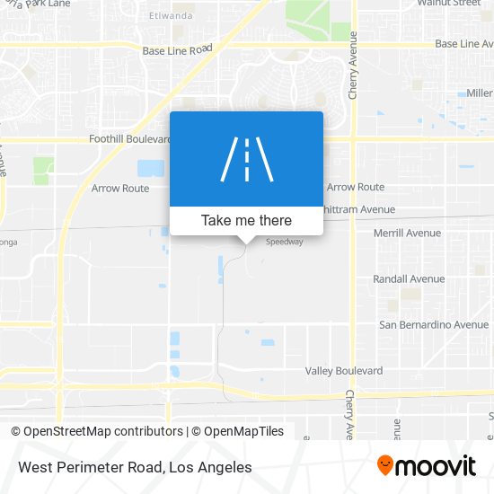 West Perimeter Road map