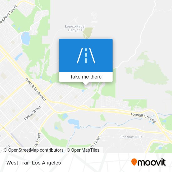 Mapa de West Trail