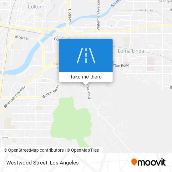 Mapa de Westwood Street