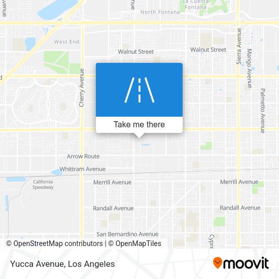 Yucca Avenue map