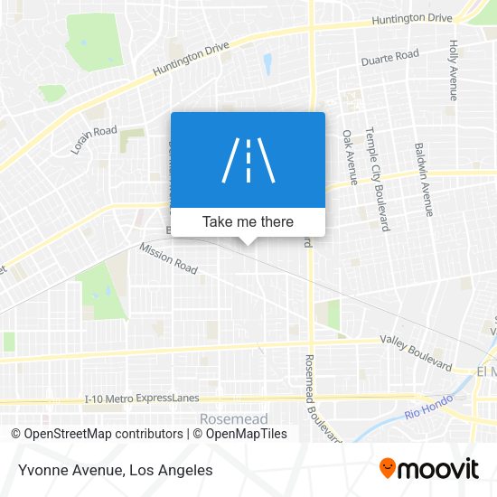 Mapa de Yvonne Avenue