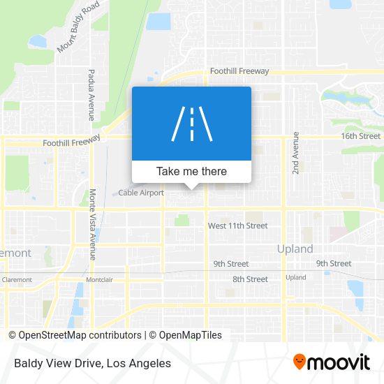 Baldy View Drive map