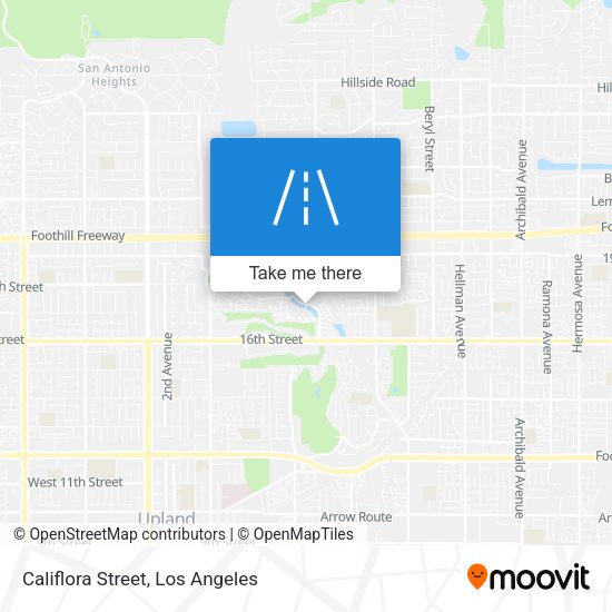 Califlora Street map
