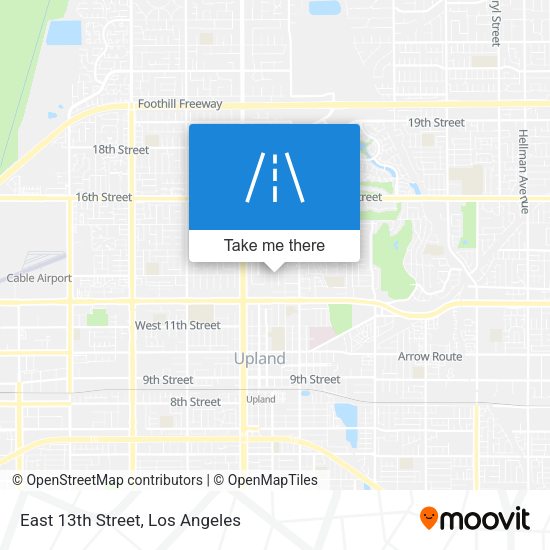 Mapa de East 13th Street