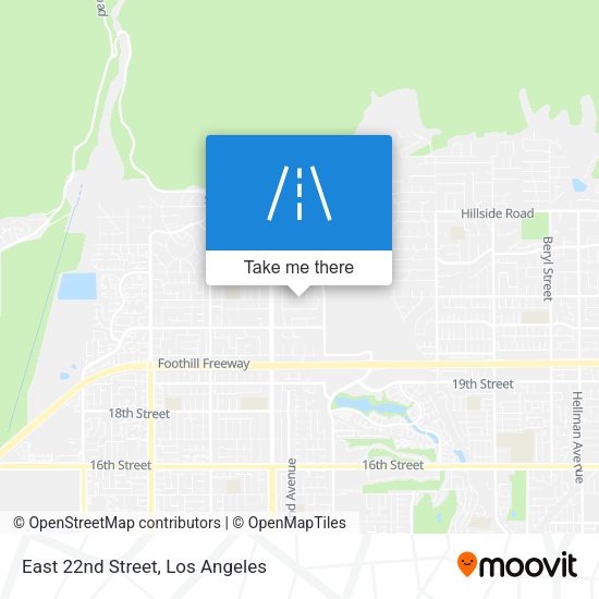 Mapa de East 22nd Street