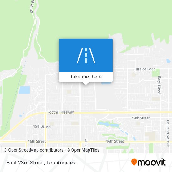 East 23rd Street map