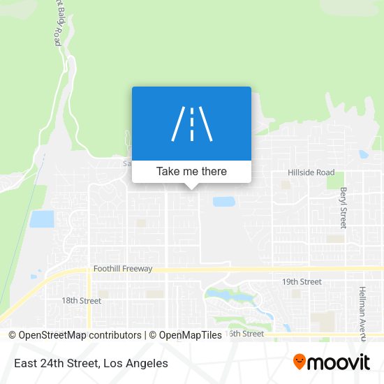 Mapa de East 24th Street
