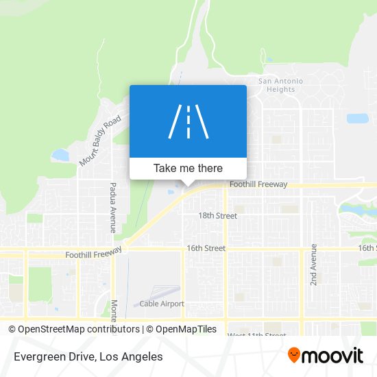 Mapa de Evergreen Drive