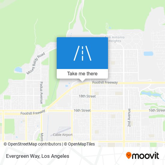 Evergreen Way map