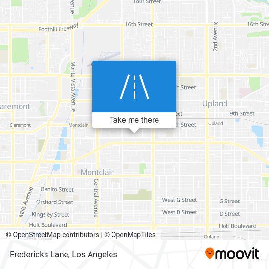 Fredericks Lane map
