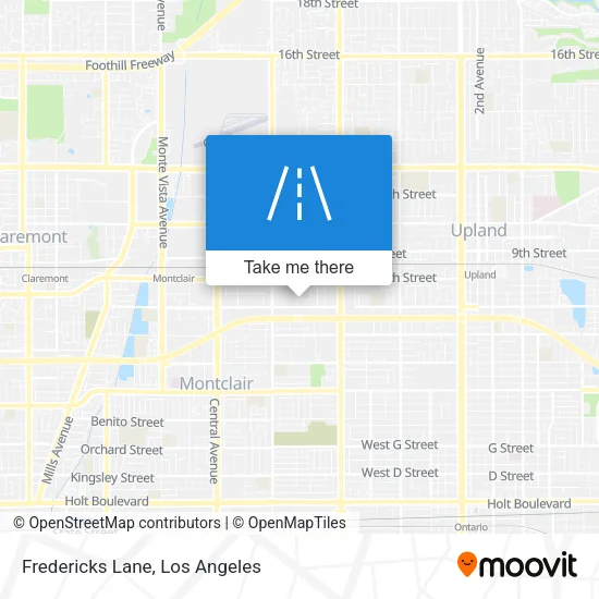 Fredericks Lane map