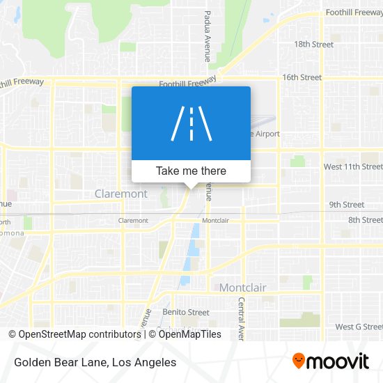 Golden Bear Lane map
