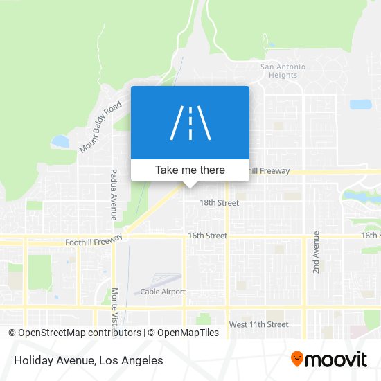 Holiday Avenue map